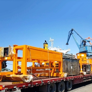 The UAE sleeper production line was loaded on board